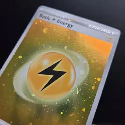 Pokemon Card - Basic Lightening Energy HD Cosmos Holo SVE 004 S&V 151 SWIRL NM - Image 3