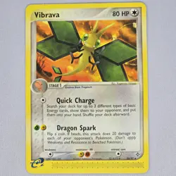 Vibrava 22/97 Dragon Rare Vintage Pokemon Card TCG English LP - Image 1