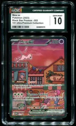 CGC 10 Mew ex 151 Ultra Premium Collection Promo 2023 Pokemon Card #053 - Image 1