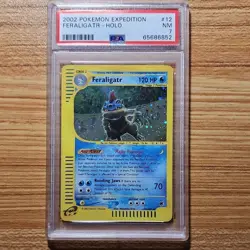 Pokemon Feraligatr 012/165 Expedition Base Set Holo Rare English 2002 PSA 7 - Image 1