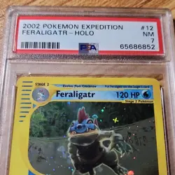 Pokemon Feraligatr 012/165 Expedition Base Set Holo Rare English 2002 PSA 7 - Image 3