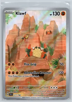 Klawf Illustration Rare SV01: Scarlet & Violet Base Set 217/198 NM Pokemon TCG - Image 1