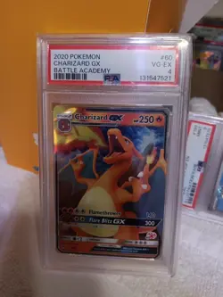Pokemon TCG Charizard GX 60 Battle Academy Holo PSA Graded 4 Card - Image 1