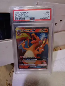 Pokemon TCG Charizard GX 60 Battle Academy Holo PSA Graded 4 Card - Image 2