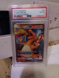 Pokemon TCG Charizard GX 60 Battle Academy Holo PSA Graded 4 Card - Image 3