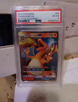 Pokemon TCG Charizard GX 60 Battle Academy Holo PSA Graded 4 Card - Image 4