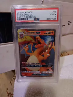 Pokemon TCG Charizard GX 60 Battle Academy Holo PSA Graded 4 Card - Image 5