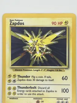 Pokemon TCG Zapdos Base Set 16/102 Holo 1999 - Image 4