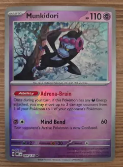 2025 Pokemon Munkidori Master Ball Pattern 044/131 - Prismatic Evolutions - NM - Image 1