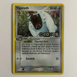 Pokemon TCG Vigoroth EX Deoxys 50/107 Reverse Holo Stamped 2005 LP Single! - Image 1