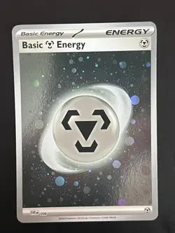Pokemon TCG 151 Metal Energy Cosmos Holo HD Swirl - Image 2