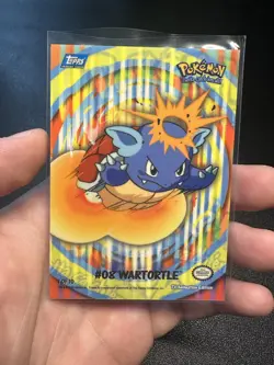 Pokemon TOPPS TV Movie Animation WARTORTLE #08 Sticker Puzzle 1 of 10 NM - Image 1
