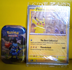Pokemon TCG: Mega Evolution Ascended Heroes Mini Tin & Pikachu Oversized promo - Image 1