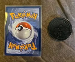 Pokemon Pikachu Stamped 2026 Pokemon Day Promo Cosmos NM With Promo Coin - Image 2