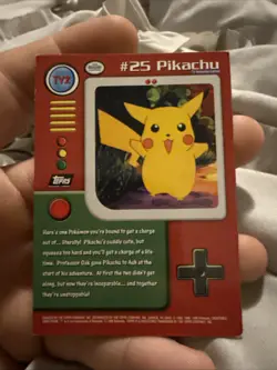Pokemon Tcg #25 Pikachu TV2 1999 Topps TV Animation Pokemon Card W/ Bonus Card! - Image 2