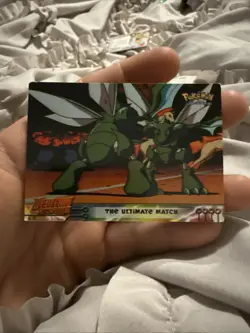 THE ULTIMATE MATCH #34 - TOPPS BLACK Logo - MEWTWO STRIKES BACK POKEMON CARD NM - Image 1