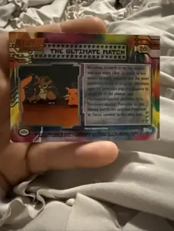 THE ULTIMATE MATCH #34 - TOPPS BLACK Logo - MEWTWO STRIKES BACK POKEMON CARD NM - Image 2