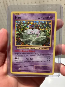 Pokemon TCG 2016 XY Evolutions Mew Holo Rare Card 53/108 Lightly Played - Image 1