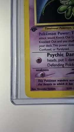 Pokemon Celebi 1st Edition Holo Rare Neo Revelation 3/64 English Card - Image 4