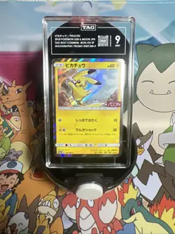 TAG 9 2018 Pokemon Card Pikachu Holo Japanese Aeon Promo 307/SM-P Mint - Image 1