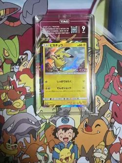 TAG 9 2018 Pokemon Card Pikachu Holo Japanese Aeon Promo 307/SM-P Mint - Image 3