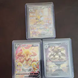 Pokemon TCG 3 Card Lot Alakazam EX, Alakazam V, Alakazam English V rule, EX rule - Image 1
