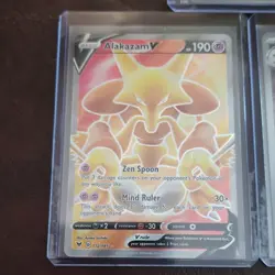 Pokemon TCG 3 Card Lot Alakazam EX, Alakazam V, Alakazam English V rule, EX rule - Image 4