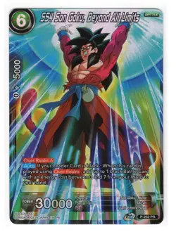 Dragonball Card - (NM) SS4 Son Goku, Beyond All Limits P-262 PR Foil - Bandai - Image 1
