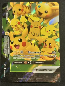 Pikachu V-Union SWSH141 Holofoil Promo Sword & Shield Promo Card NM FAST SHIP!! - Image 1