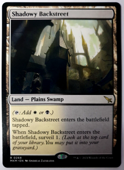 Shadowy Backstreet - MTG Murders at Karlov Manor - Rare - 0268 VLP - Image 1