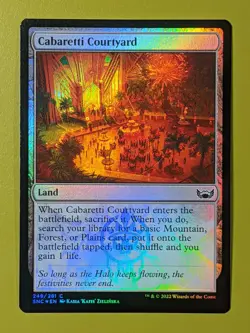 FOIL Cabaretti Courtyard x1 Streets of New Capenna 1x Magic the Gathering MTG - Image 1