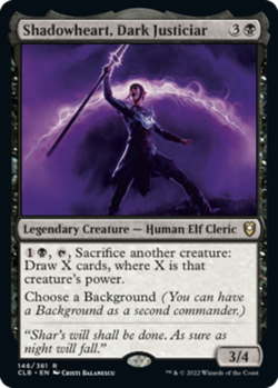 MTG Shadowheart, Dark Justiciar NM-Mint Commander Legends: Battle for Baldur's G - Image 1