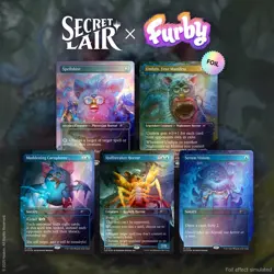 MTG Secret Lair Furby The Oddbodies Rainbow Foil Edition - New/Sealed in Hand - Image 2