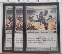 THREE Memnite Scars of Mirrodin Magic The Gathering MTG Card - Image 1