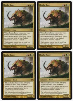 Realm Razer x4 4x 2008 Shards of Alara PLAYSET Multi-Color Creature MTG SP-NM A3 - Image 1