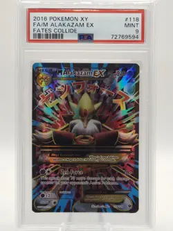 Pokemon 2016 Mega Alakazam EX 118/124 Full Art XY Fates Collide PSA 9 - Image 1