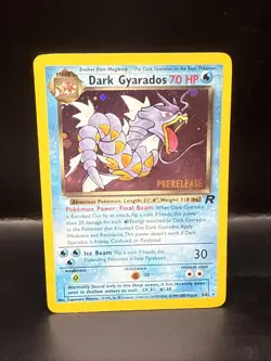 Pokemon Vintage Dark Gyarados 8/82 Holo Team Rocket Prerelease Promo WOTC AA - Image 1