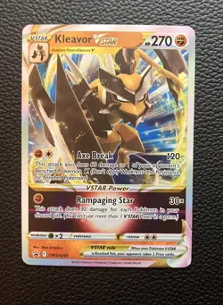 Kleavor VSTAR Holo SWSH249 Astral Radiance Pokemon TCG Black Star Promo Full Art - Image 1