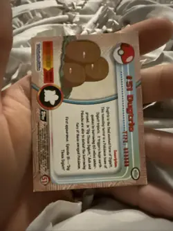 Dugtrio #51 Topps Blue Logo Pokemon TV Animation Edition LP - Image 2