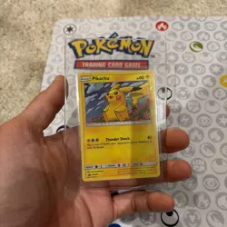 Pikachu SM206 Pokemon TCG Sun & Moon Cosmos Holo Black Star Promo - Image 1