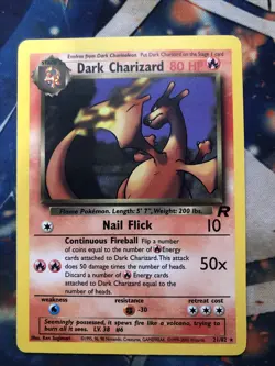 Pokemon TCG Dark Charizard Team Rocket 21 Regular Unlimited Rare - Image 1