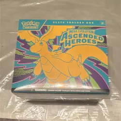 Pokemon Mega Evolution Ascended Heroes Elite Trainer Box, New Factory Sealed ETB - Image 1