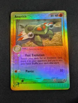 Pokemon Anorith 27/100 Reverse Holo EX Sandstorm LP - Image 1