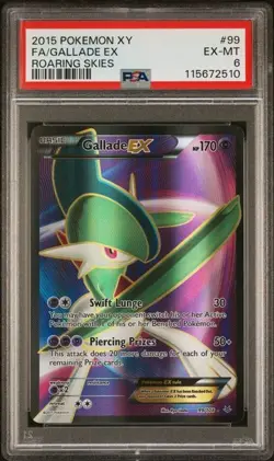🔥 2015 Pokemon XY Roaring Skies Gallade EX Full Art #99 PSA 6 EX-MT - Image 1