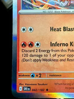 Pokemon TCG: 2025 Blaziken 42/182- RARE HOLO- Destined Rivals - Image 4