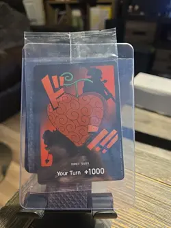 One Piece DF03 Devil Fruit Collection Vol 3 Promo Don Card &Red Sleeves Sealed - Image 1