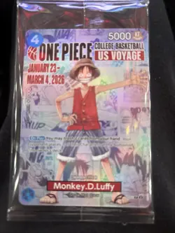 Monkey.D.Luffy (055) (College Basketball US Voyage) One Piece Promotion Card - Image 1