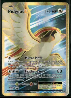 Pidgeot EX 104/108 Pokemon XY Evolutions Full Art Ultra Rare Card LP - Image 1