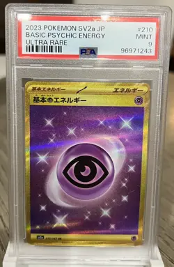 Pokemon 2023 S&V 151 Basic Psychic Energy 207/165 Gold Secret Rare Card - Image 1