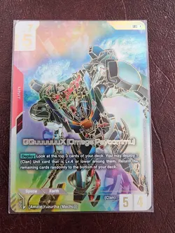 Gundam Card Game - GQuuuuuuX (Omega Psycommu) LR++ (GD02-038) Dual Impact - Image 1